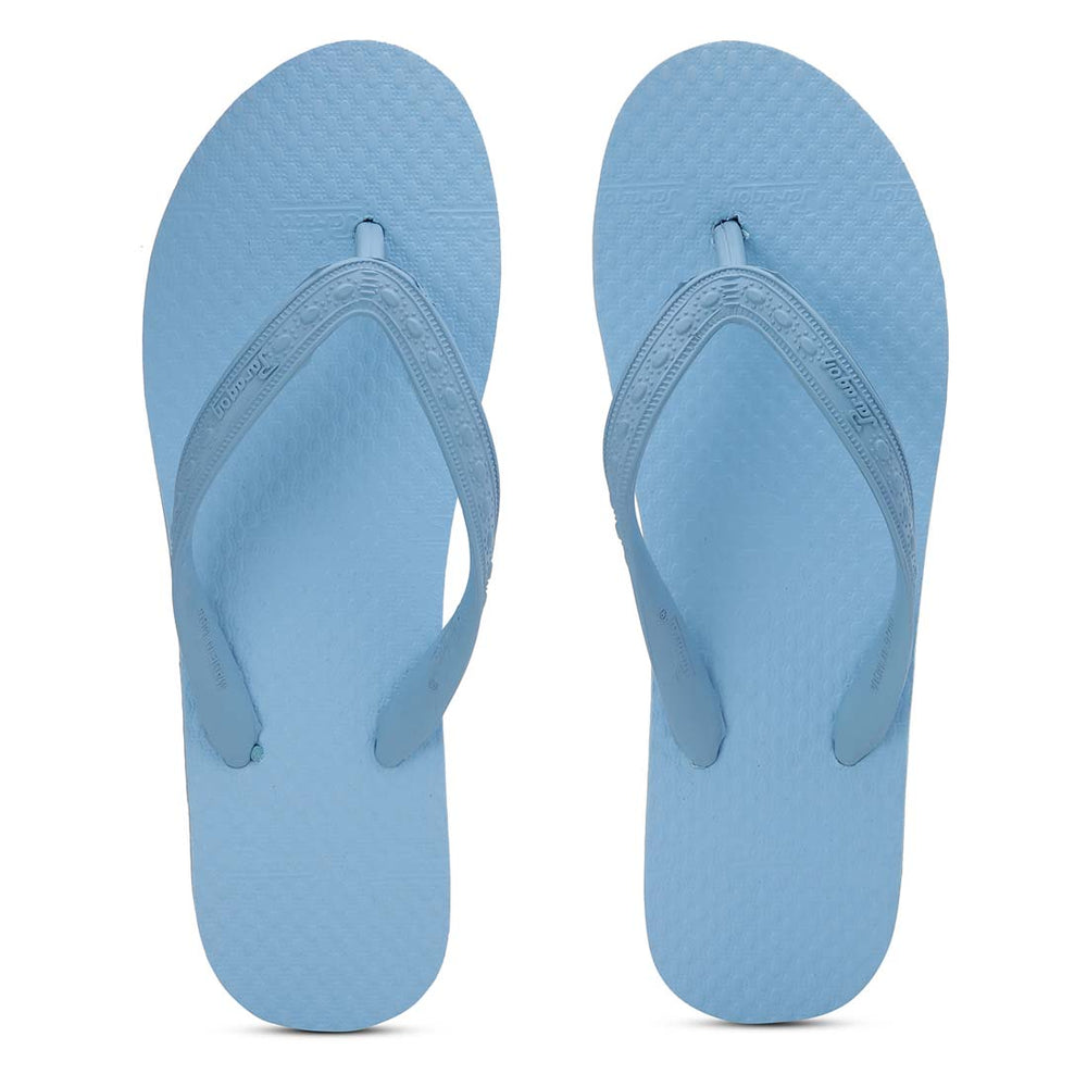 Women's Sky Blue Rubber Based Flip Flops