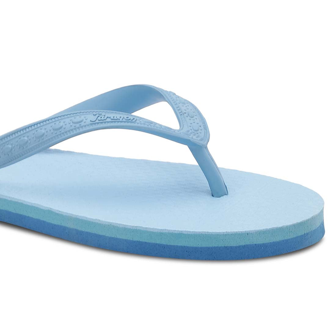 Women&#39;s Sky Blue Rubber Based Flip Flops