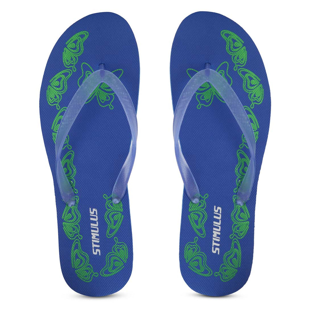 Women's Blue Stimulus  Flip Flops