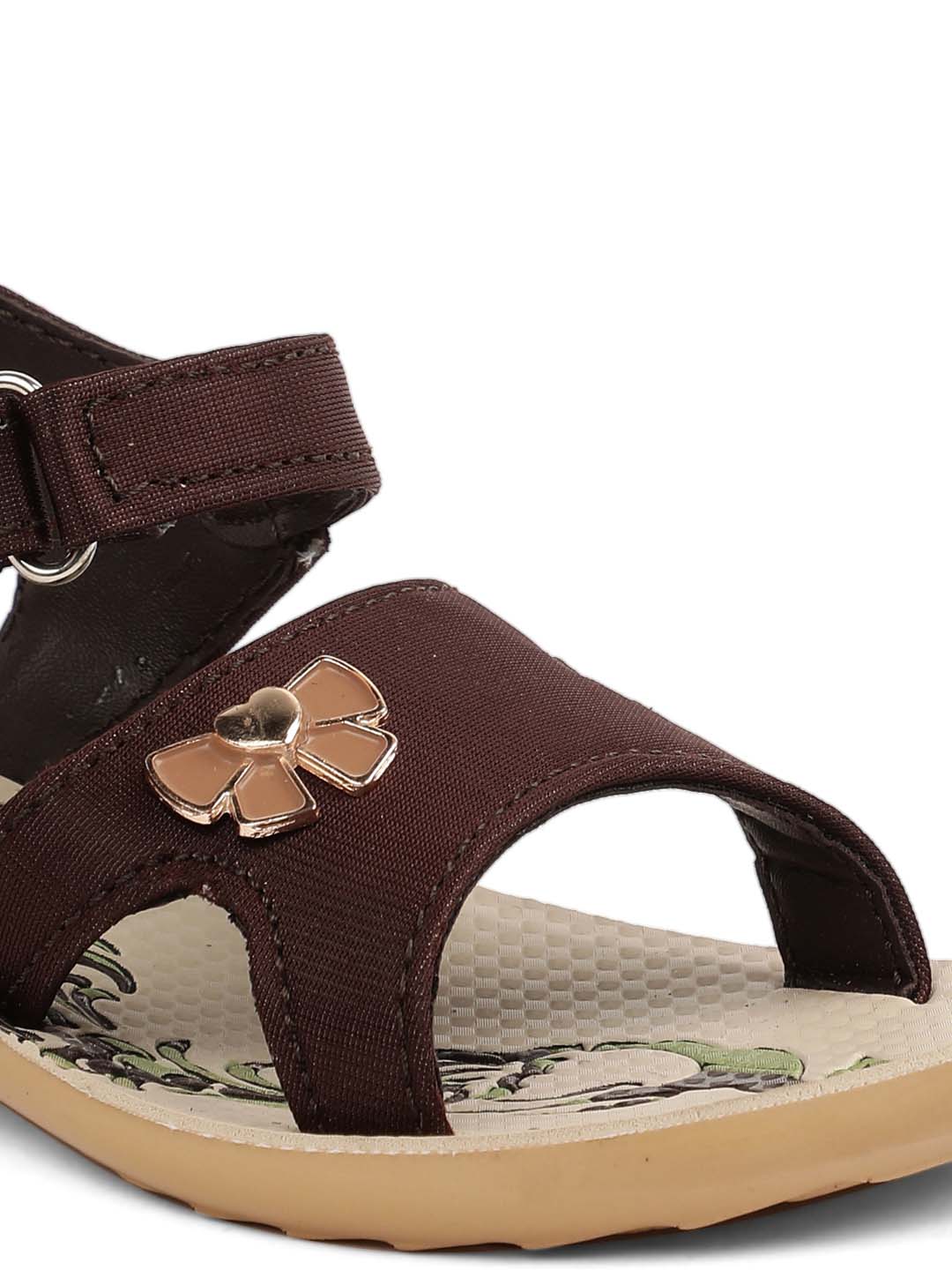 Kids P-Toes Brown Sandal