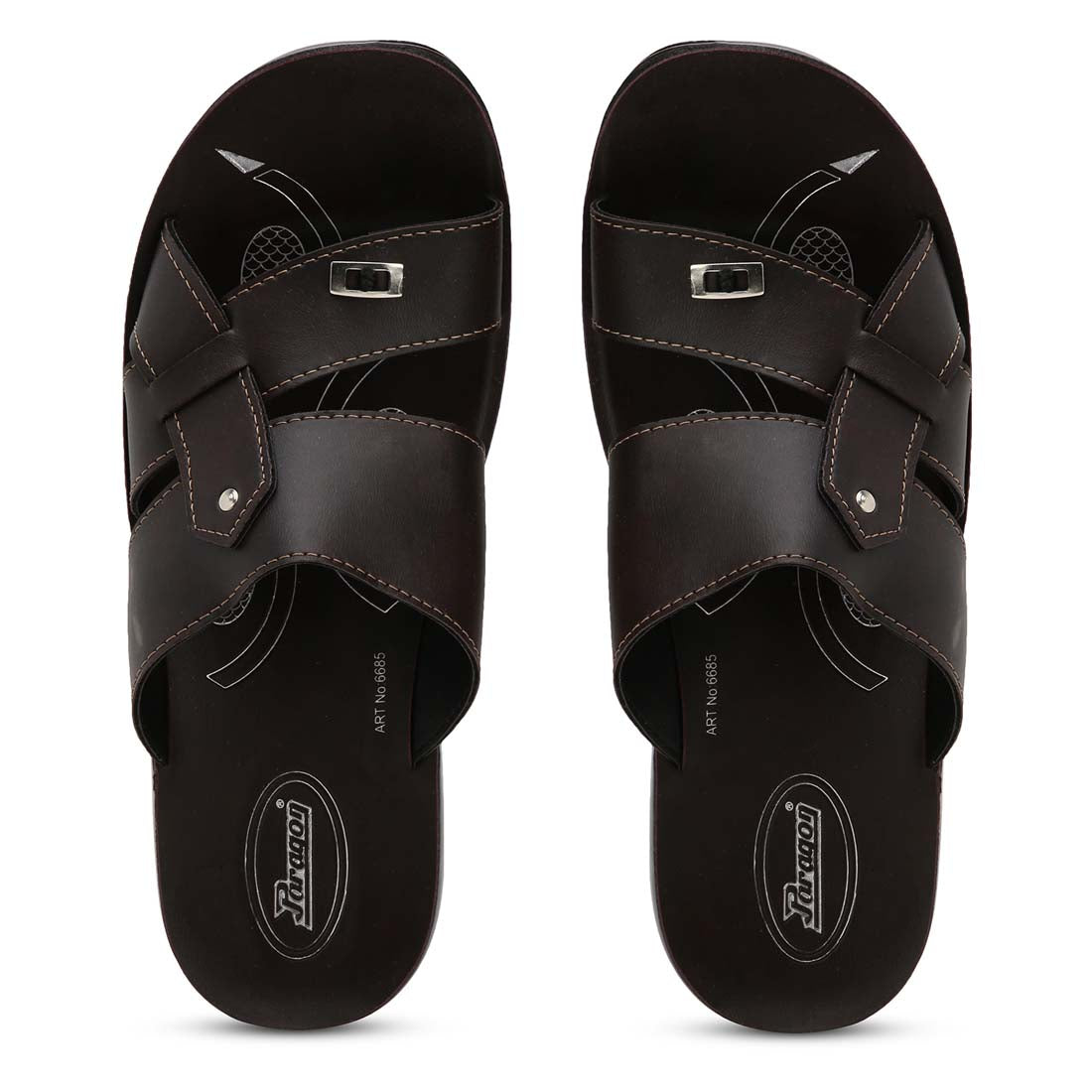 Paragon chappal size online 12