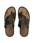 Men's Vertex Black-Tan Sandal