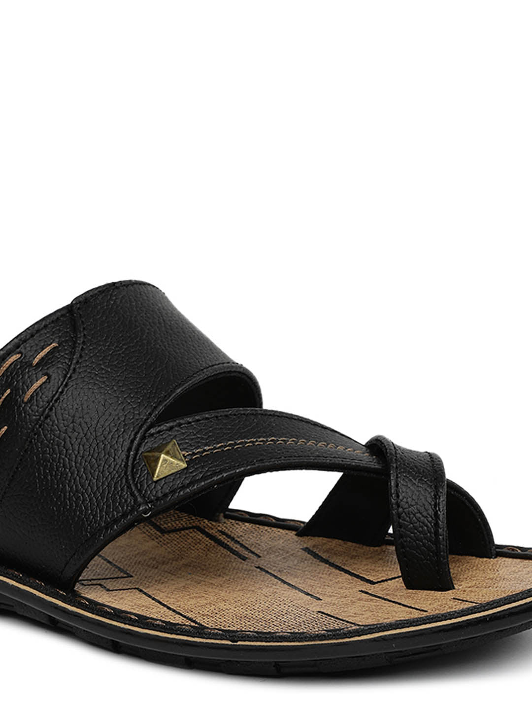 Men&#39;s Vertex Black-Tan Sandal