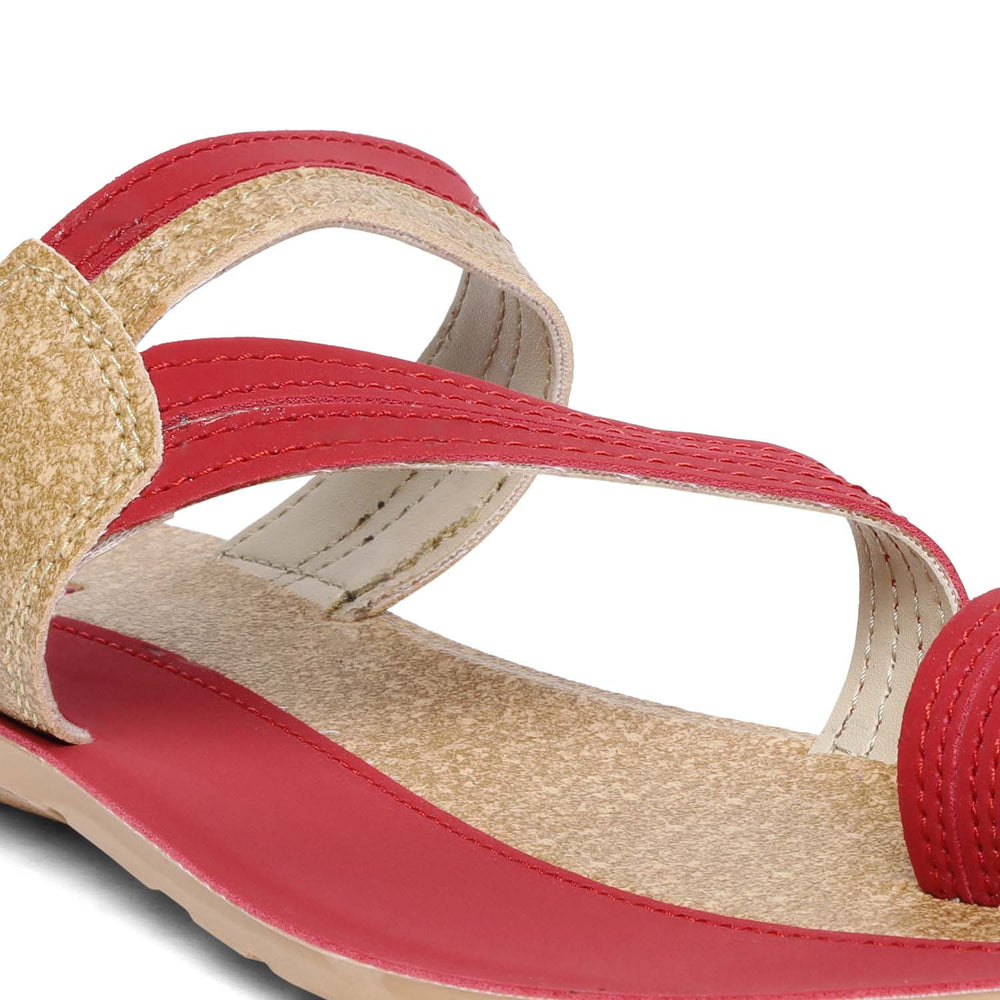 Women's Red Solea Sandal