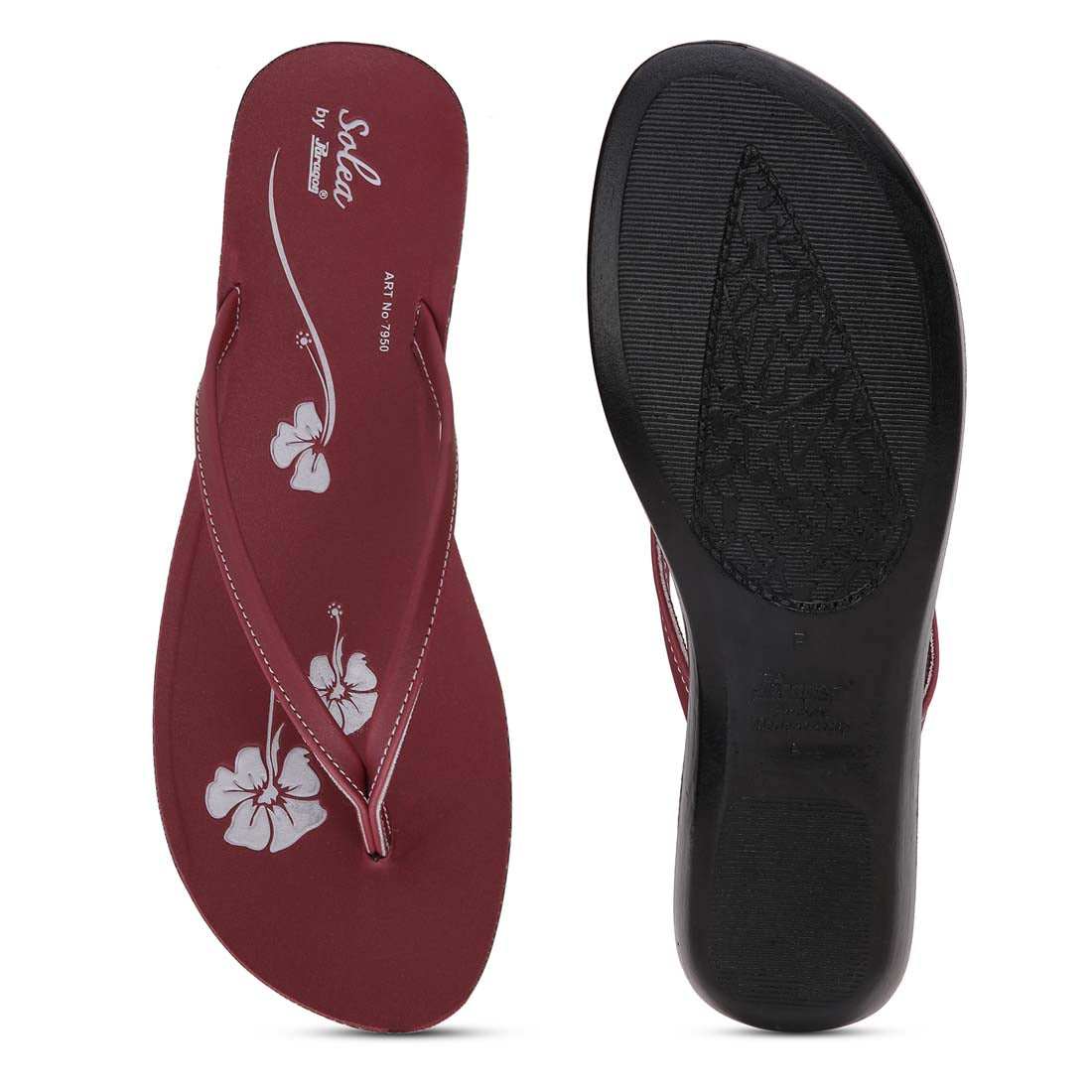 Women&#39;s Red Solea  Flip Flops