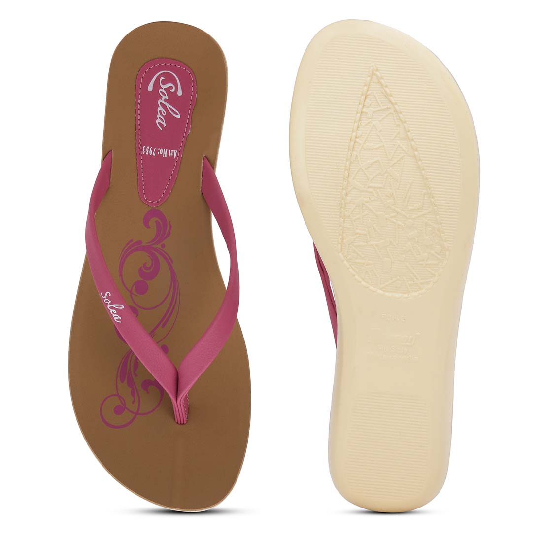 Women&#39;s Solea Pink Flip Flops