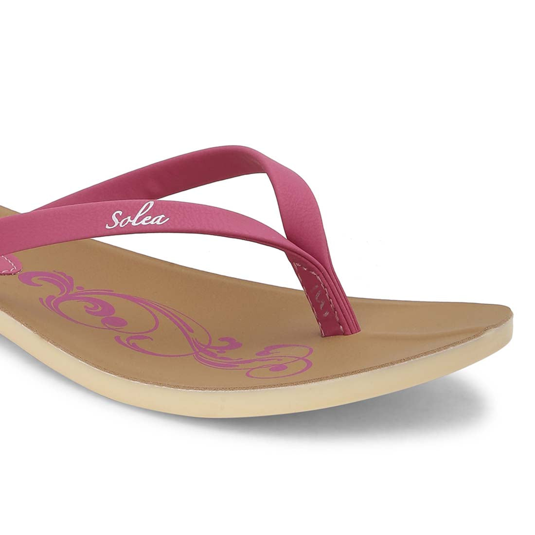 Women&#39;s Solea Pink Flip Flops