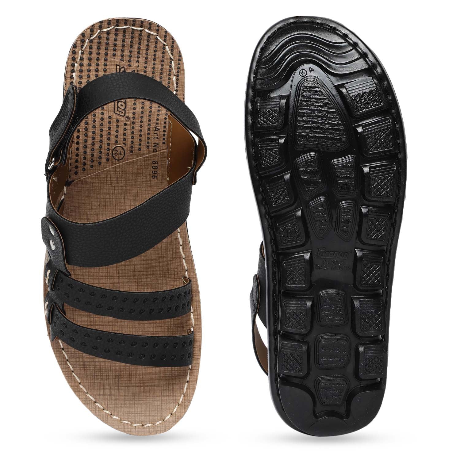 Paragon PU8896T Men Stylish Sandals | Comfortable Sandals for Daily Outdoor Use | Casual Formal Sandals with Cushioned Soles