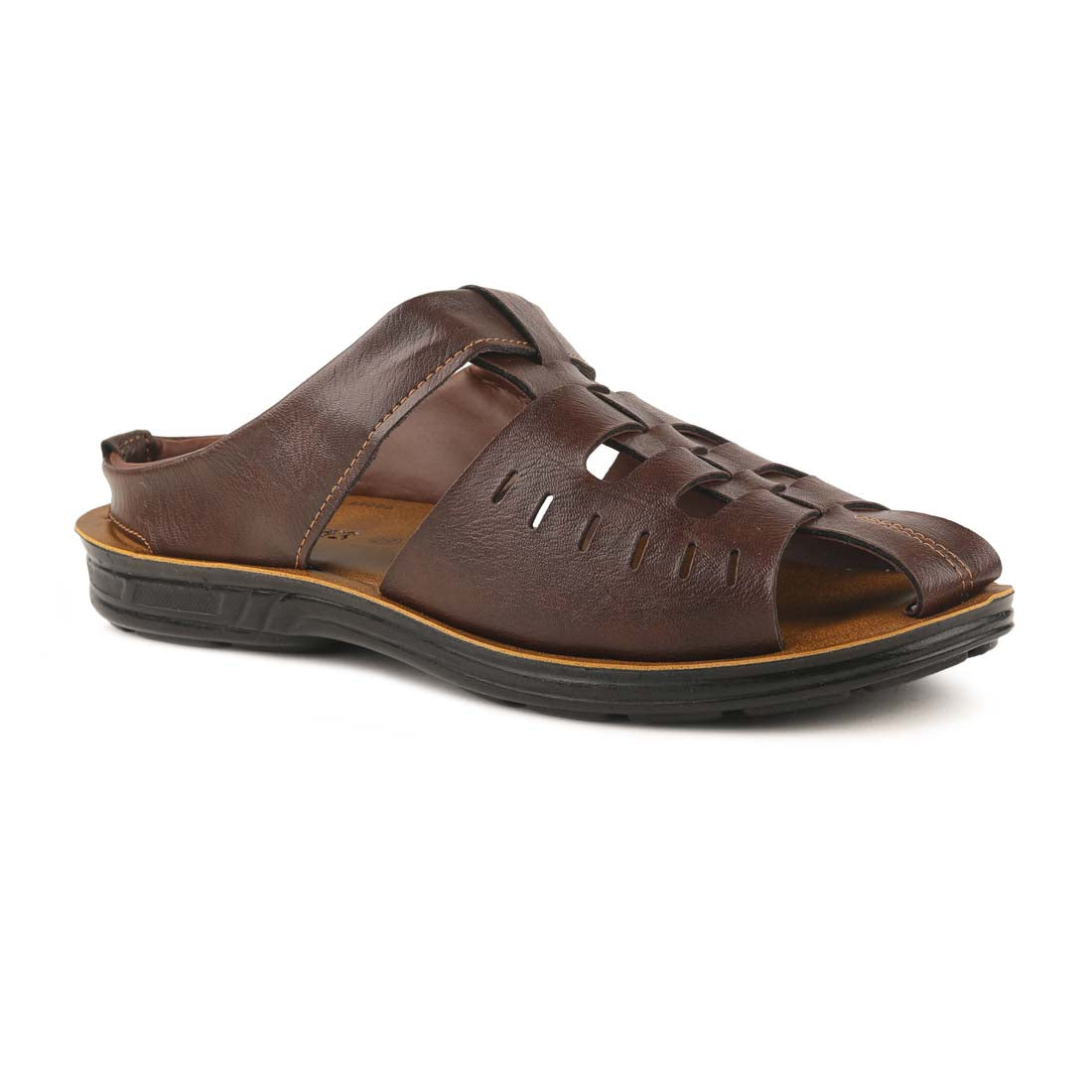 paragon max men's black sandals