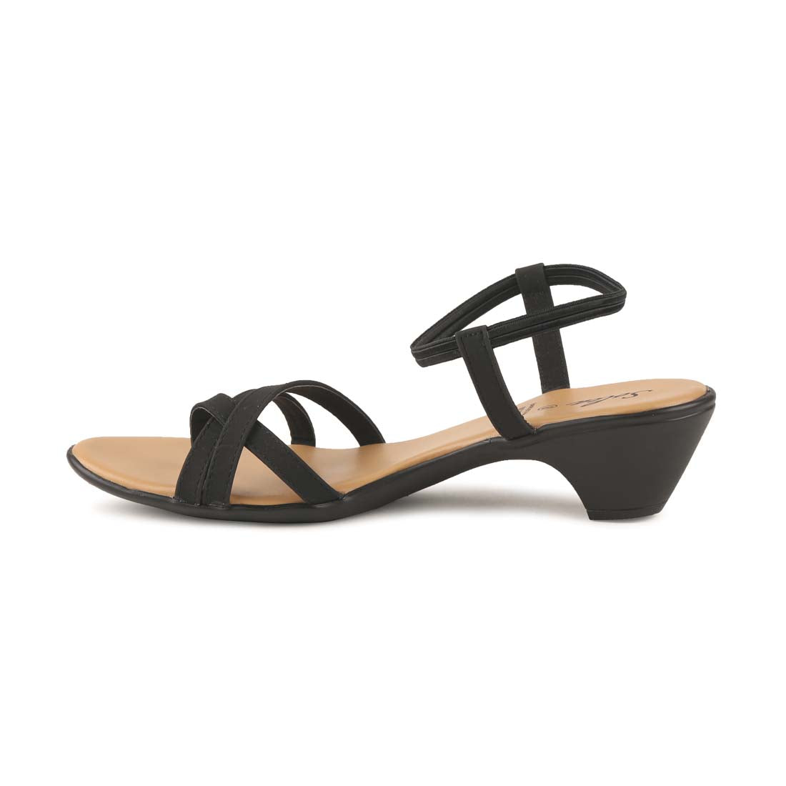 Women&#39;s Black Solea Plus Sandals