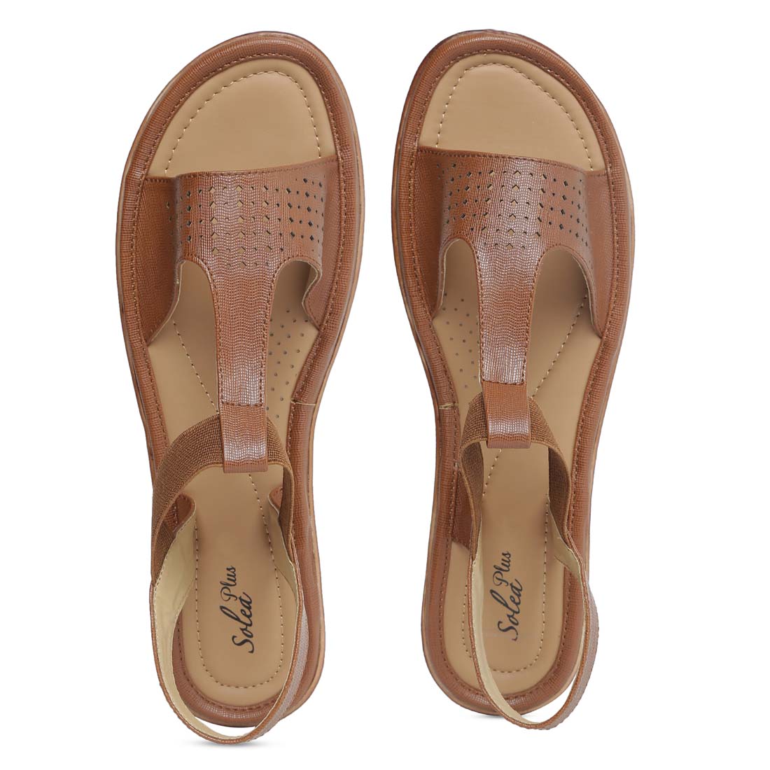 Women&#39;s Tan Solea Plus  Sandal