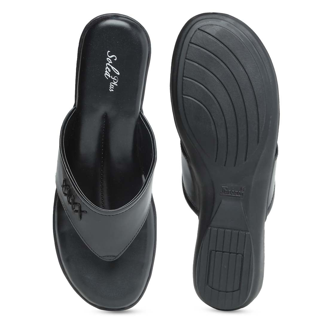 Women&#39;s Black Solea Plus  Sandal