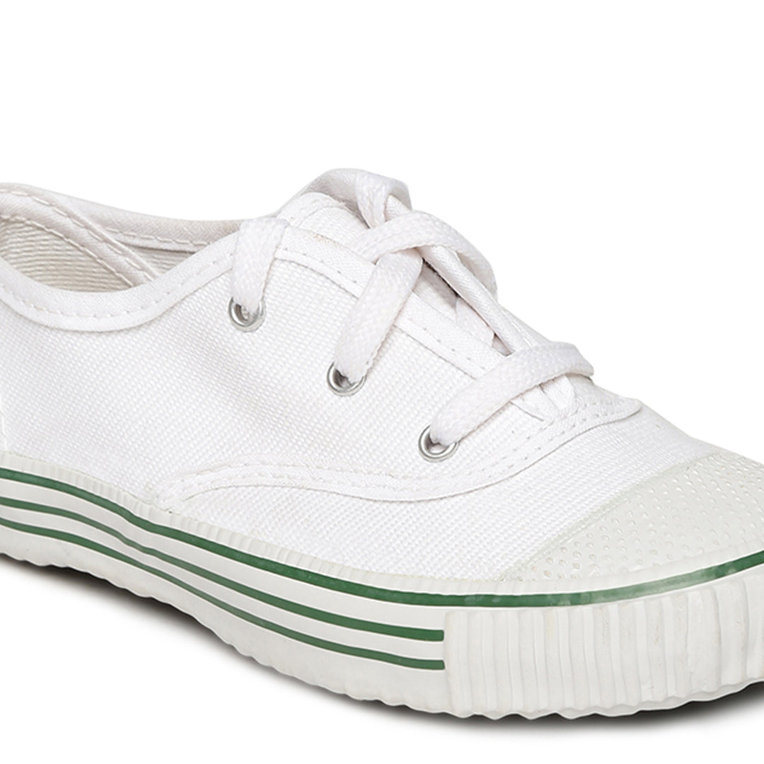 Canvas school shoes white best sale