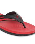 Paragon Ultra-Comfortable Black Casual Flip Flops for Men