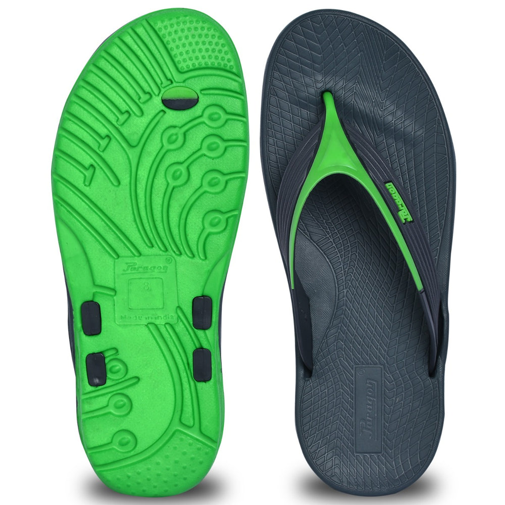 Paragon EVK3409G Men Stylish Lightweight Flipflops | Casual &amp; Comfortable Daily-wear Slippers for Indoor &amp; Outdoor | For Everyday Use