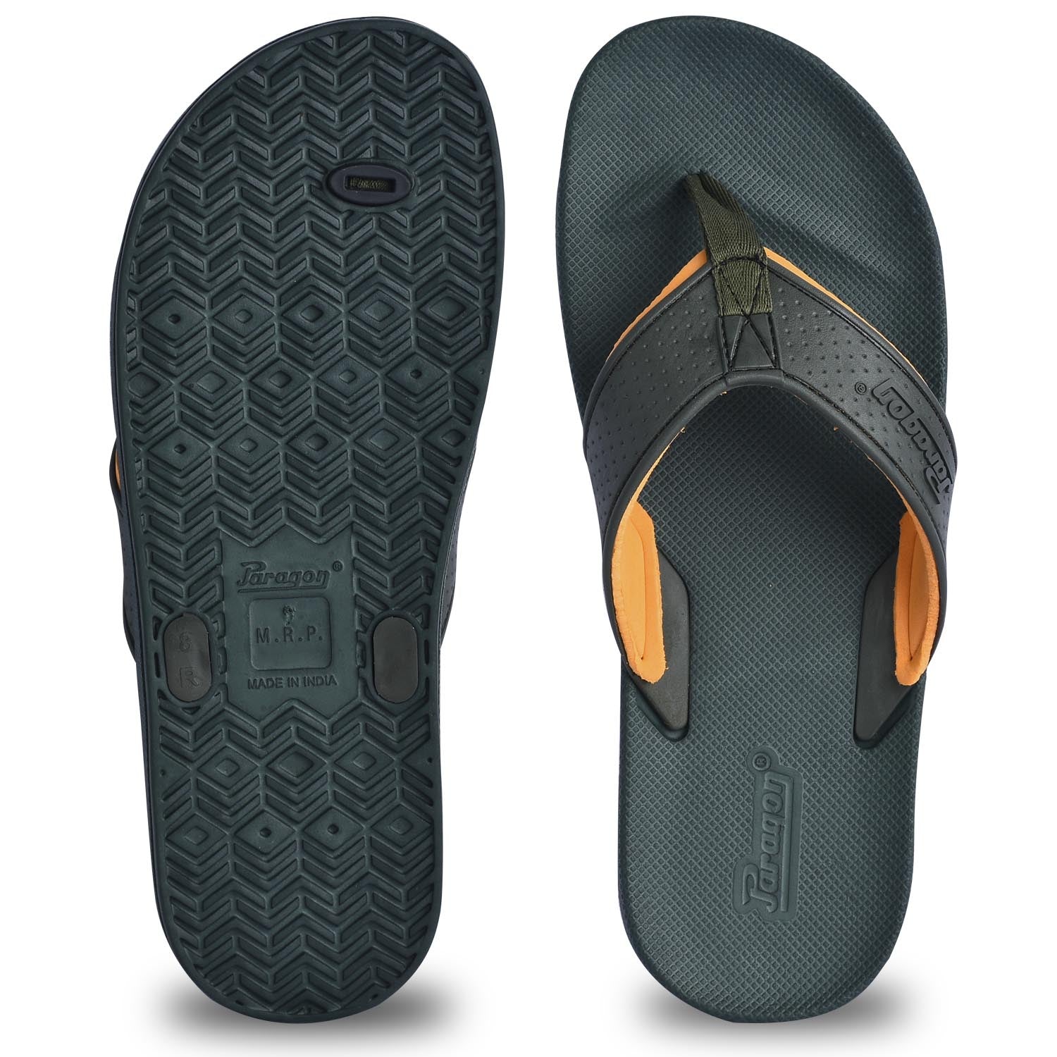 Paragon EVK3413G Men Stylish Lightweight Flipflops | Casual &amp; Comfortable Daily-wear Slippers for Indoor &amp; Outdoor | For Everyday Use