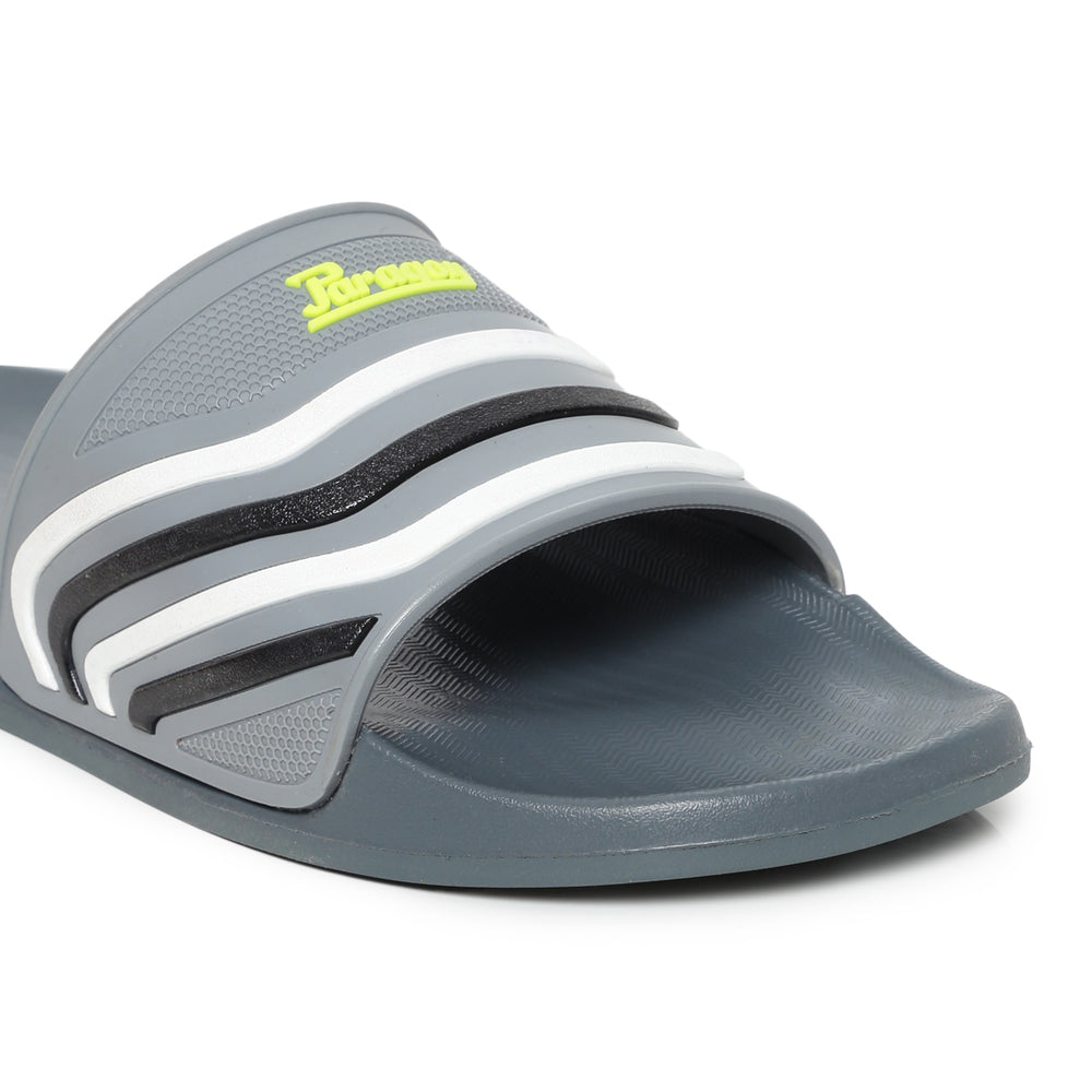 Paragon K10903G Men Casual Sliders | Stylish Trendy Lightweight Slides | Casual &amp; Comfortable Slippers | Everyday Use