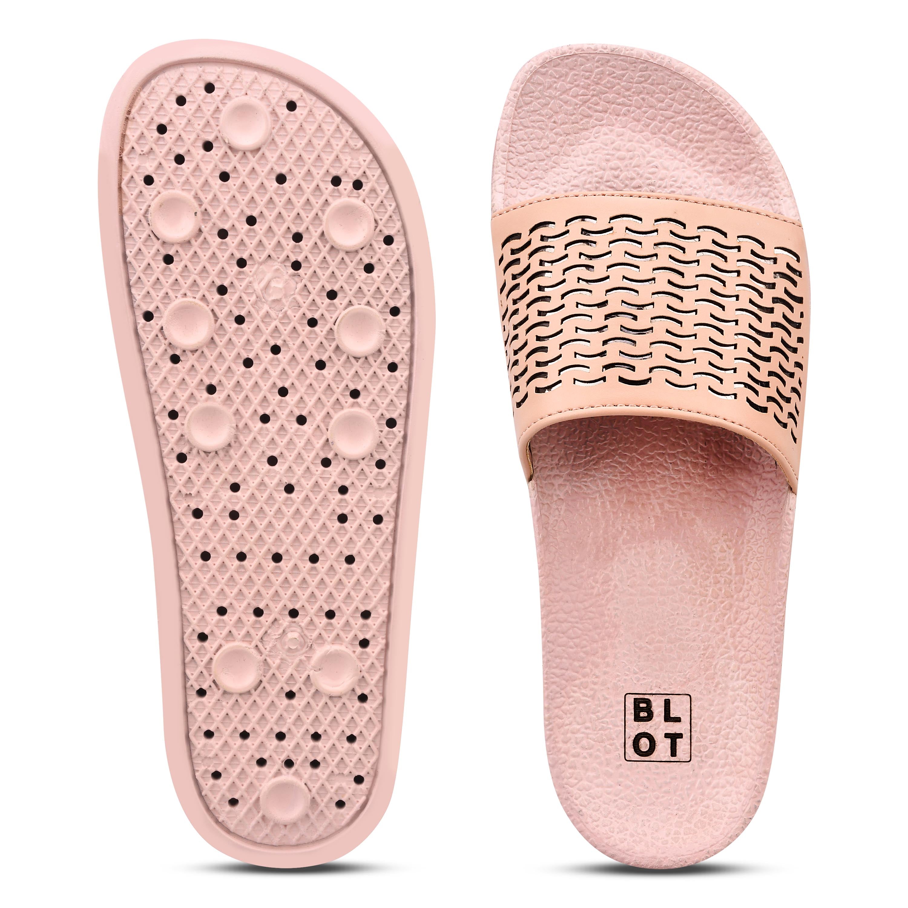 Paragon  K10905L Women Casual Slides | Stylish Sliders for Everyday Use for Ladies | Trendy &amp; Comfortable Slippers with Cushioned Soles