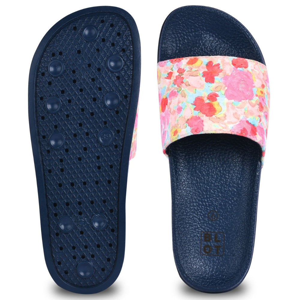 Paragon  K10906L Women Casual Slides | Stylish Sliders for Everyday Use for Ladies | Trendy &amp; Comfortable Slippers with Cushioned Soles