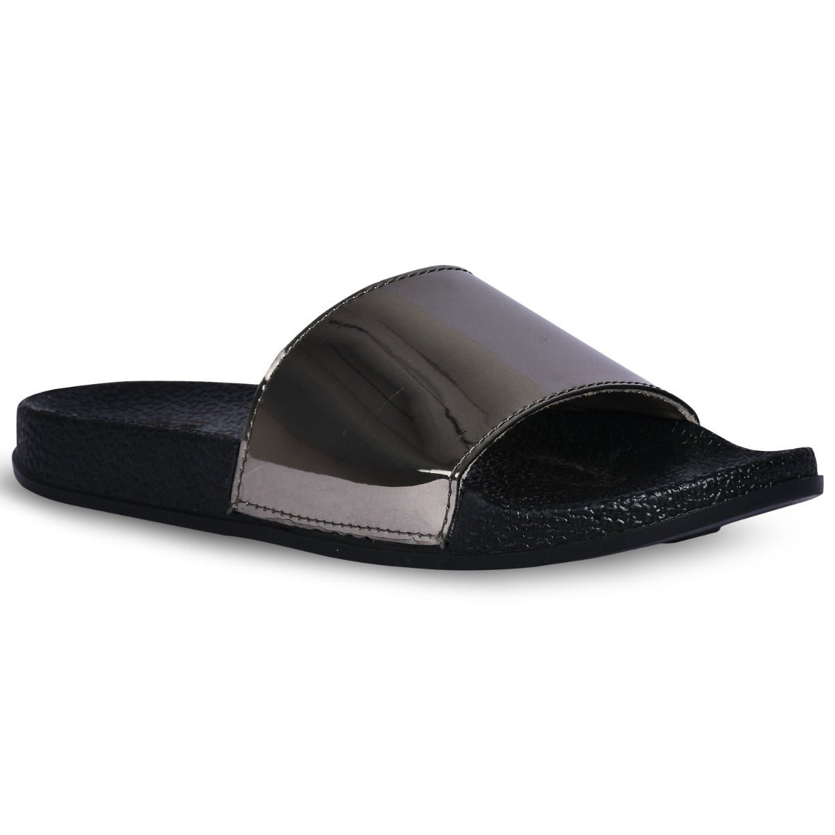 Black best sale slipper sliders