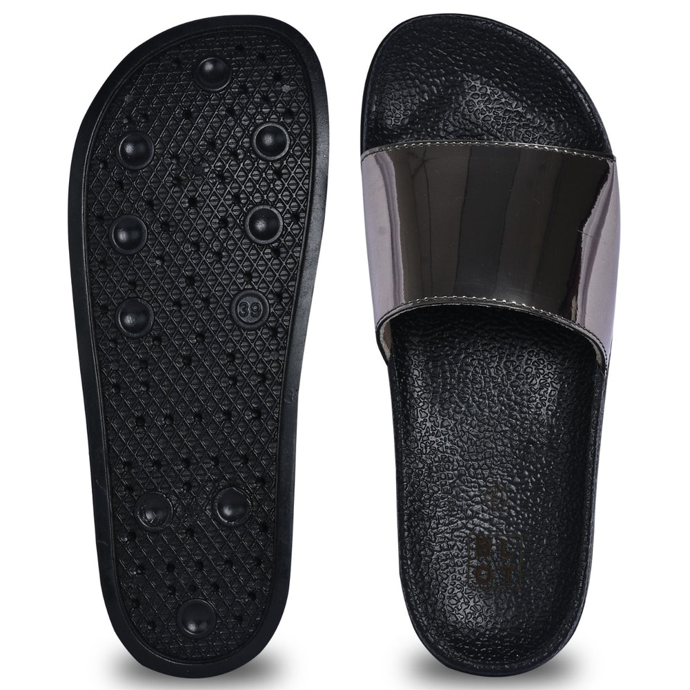 Paragon  K10907L Women Casual Slides | Stylish Sliders for Everyday Use for Ladies | Trendy &amp; Comfortable Slippers with Cushioned Soles