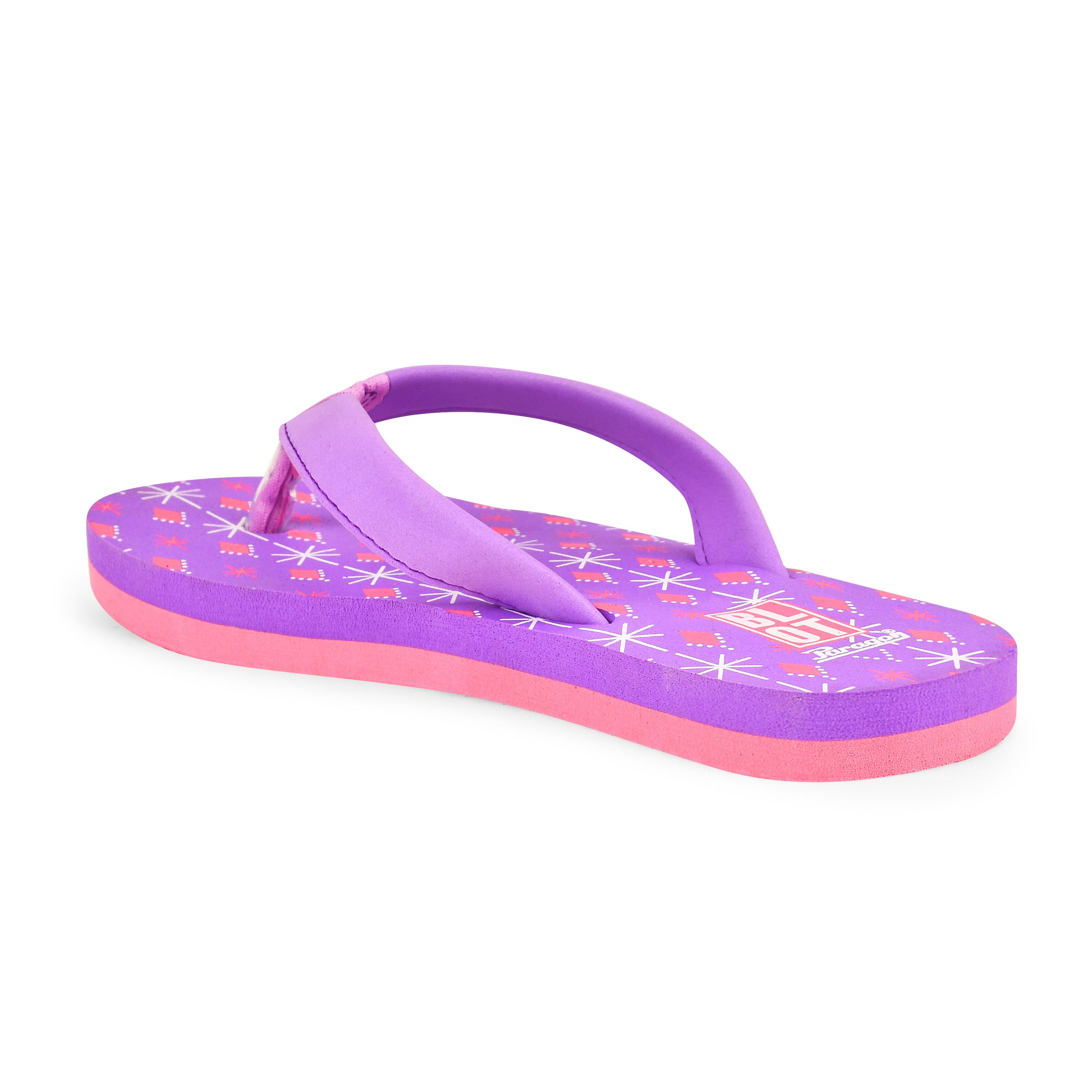 Paragon Bolt Purple Lightweight Flip Flops for Women