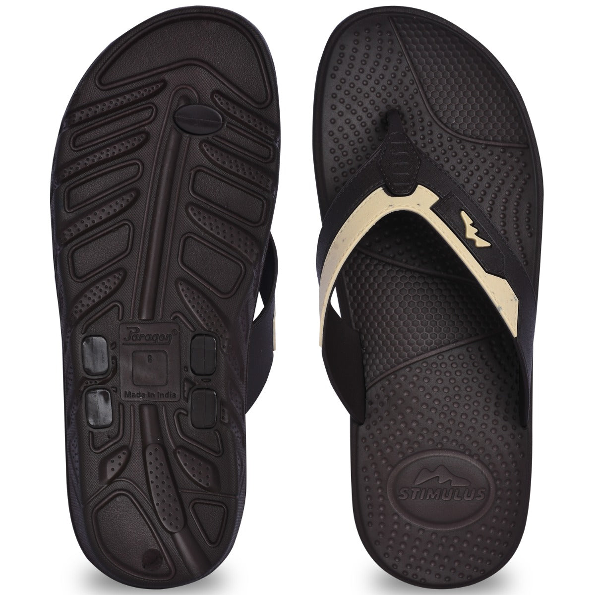 Paragon EVK3406G Men Stylish Lightweight Flipflops | Casual &amp; Comfortable Daily-wear Slippers for Indoor &amp; Outdoor | For Everyday Use