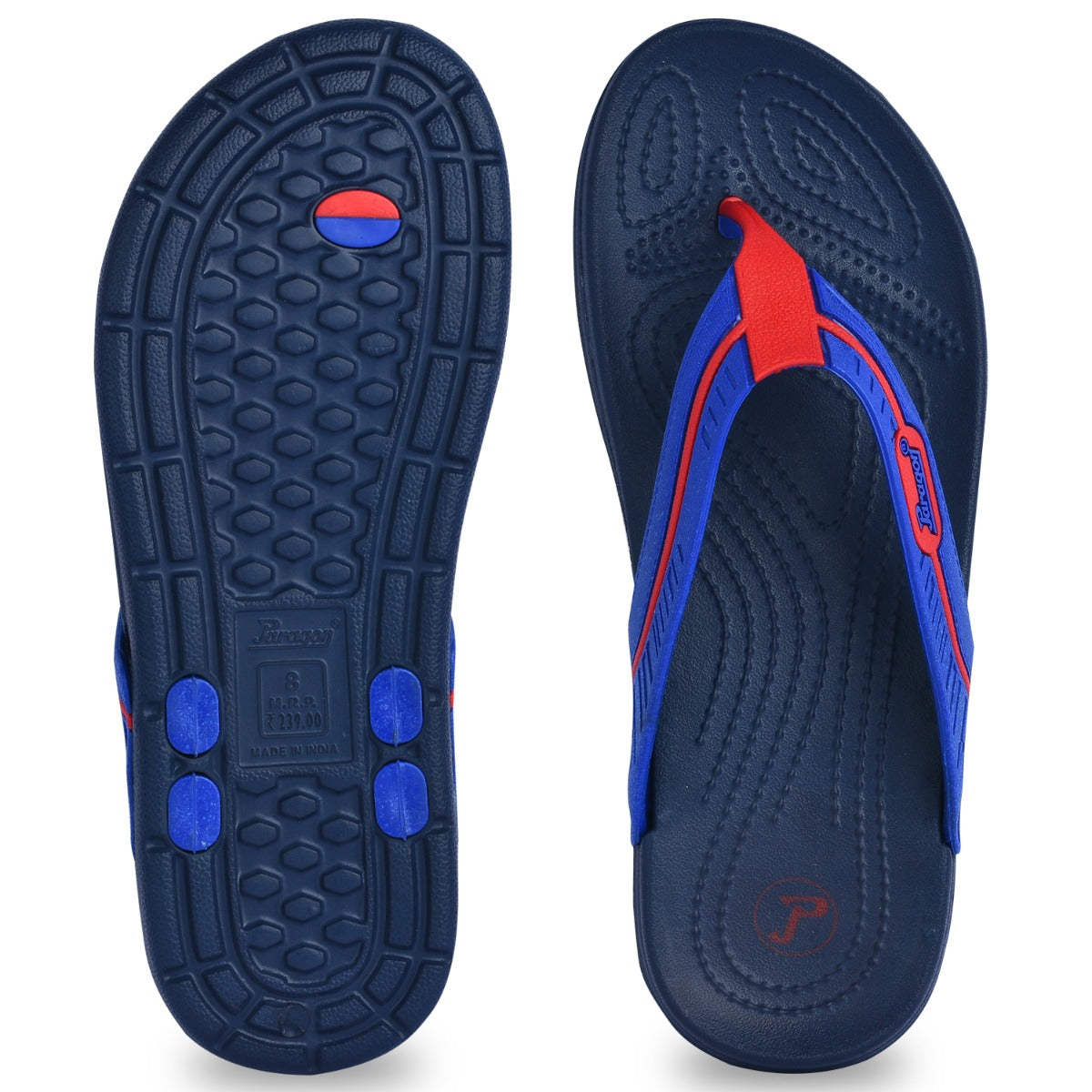 Paragon EVK3410G Men Stylish Lightweight Flipflops | Casual &amp; Comfortable Daily-wear Slippers for Indoor &amp; Outdoor | For Everyday Use