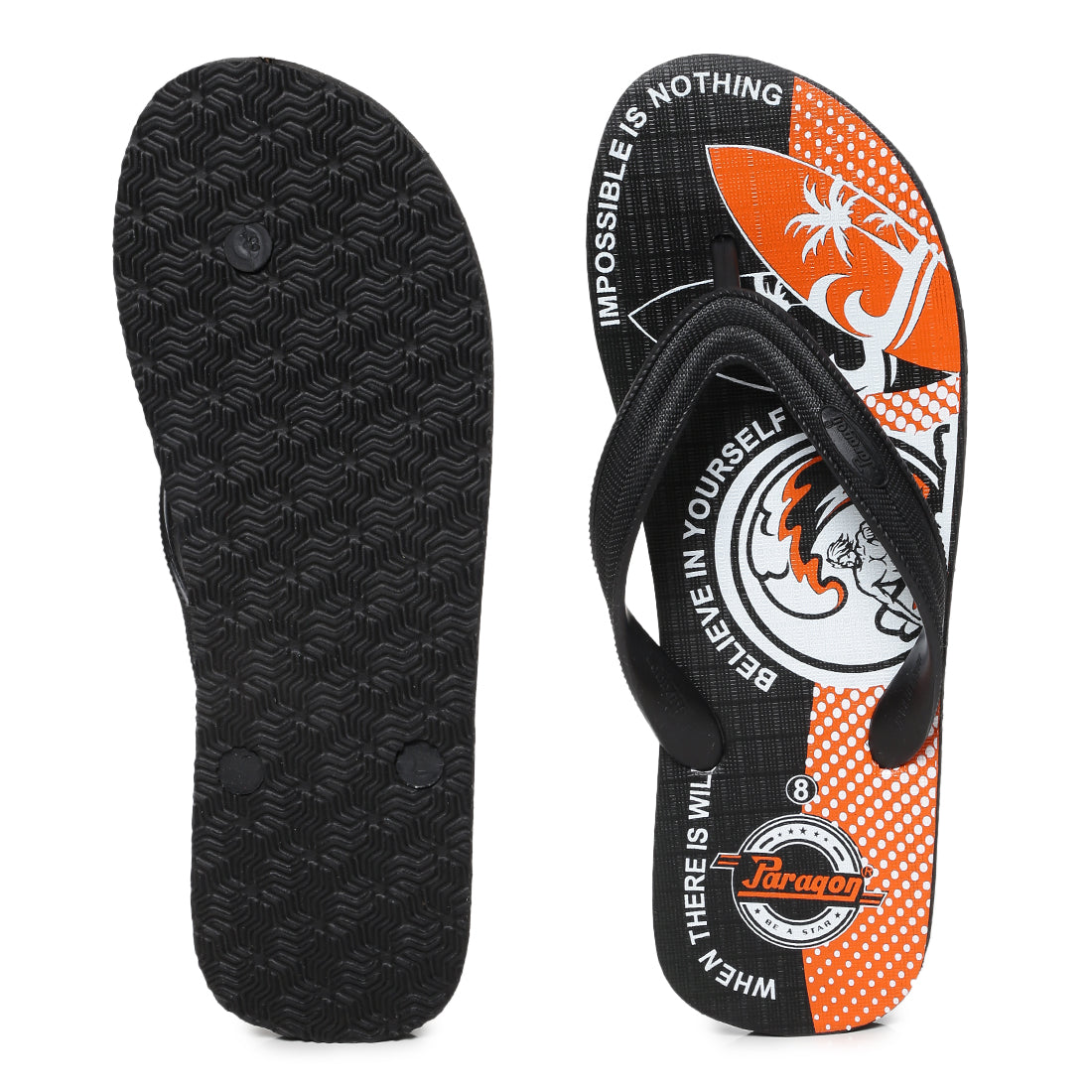 Orange flip flops online womens