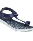 Women's Blue Mascara Sandals -(PU5008L_BLU)