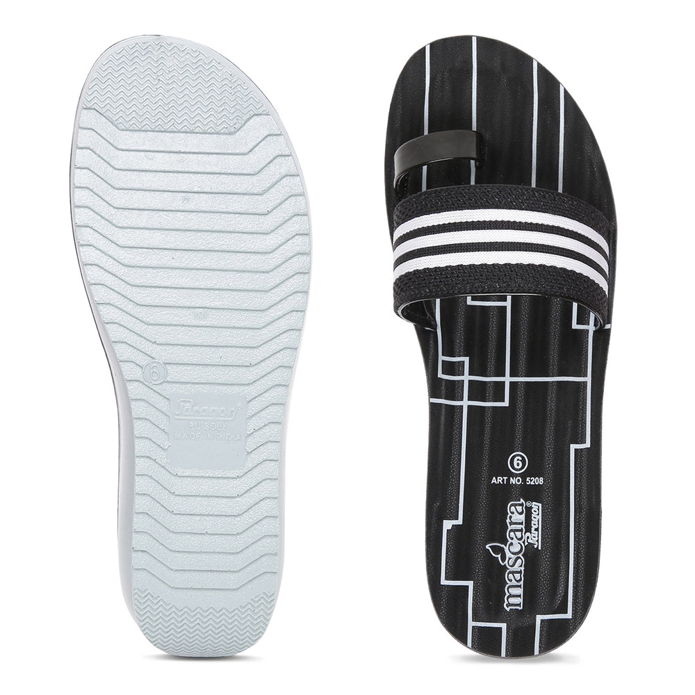 Women's Black Mascara Sandals -(PU5208L_BLK)