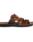 Paragon Vertex Casual Sandals for Men | Trendy Brown Daily Wear Sandals