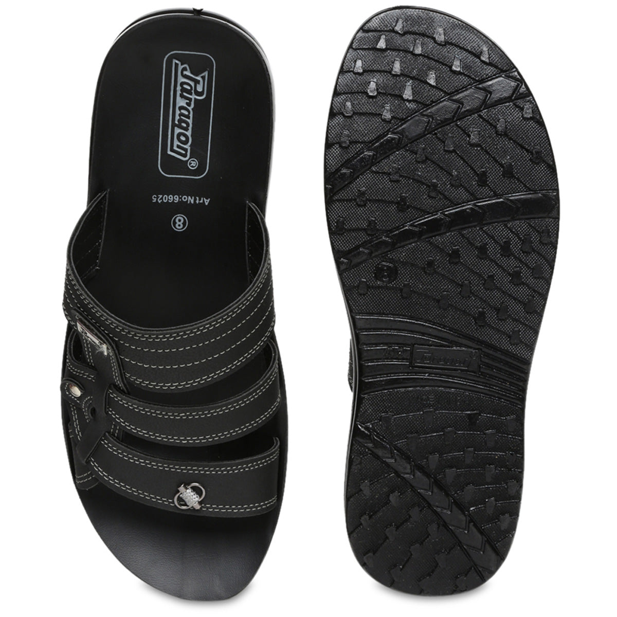 Paragon PU66025G Men Stylish Lightweight Flipflops | Comfortable with Anti skid soles | Casual &amp; Trendy Slippers | Indoor &amp; Outdoor