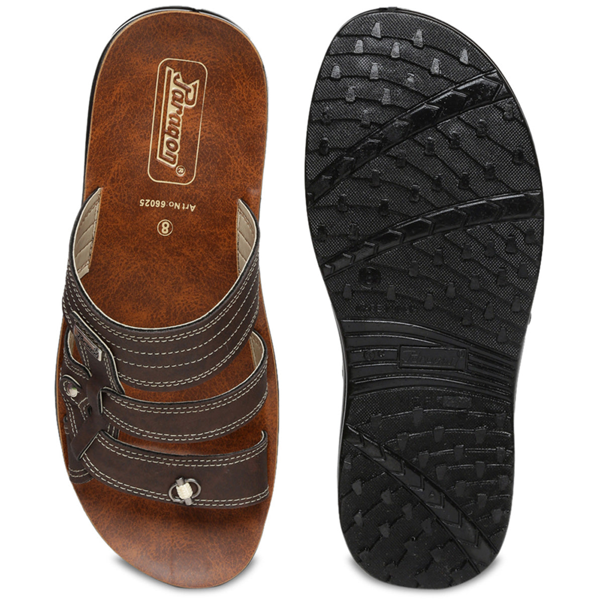 Paragon PU66025G Men Stylish Lightweight Flipflops | Comfortable with Anti skid soles | Casual &amp; Trendy Slippers | Indoor &amp; Outdoor