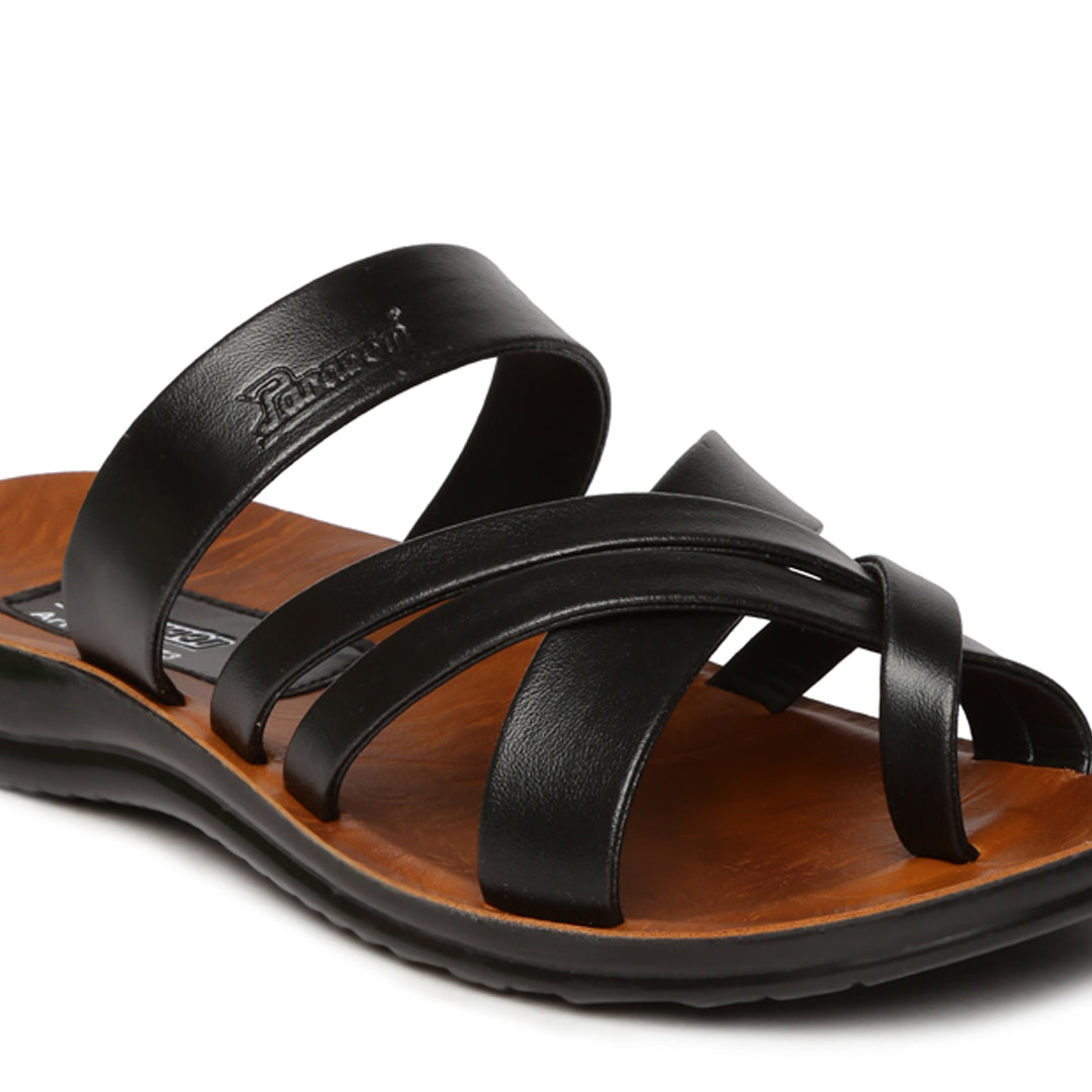 Men s Black Vertex Flip Flops Paragon Footwear