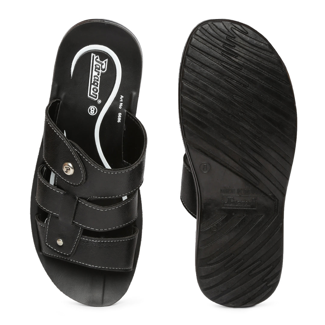 Paragon PU6686G Men Stylish Lightweight Flipflops | Comfortable with Anti skid soles | Casual &amp; Trendy Slippers | Indoor &amp; Outdoor