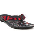 Paragon Vertex Casual Slippers for Men | Red Slip-on Sandals for Everyday Use