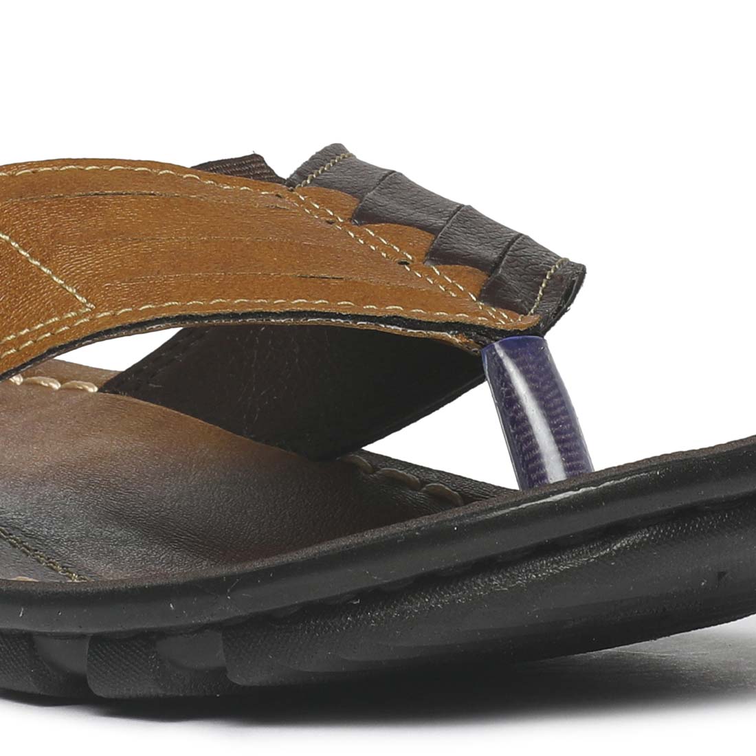 Men&#39;s Formal Tan Flip-Flops