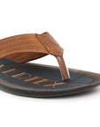 Paragon Vertex Casual Slippers for Men | Tan Daily Wear Slippers