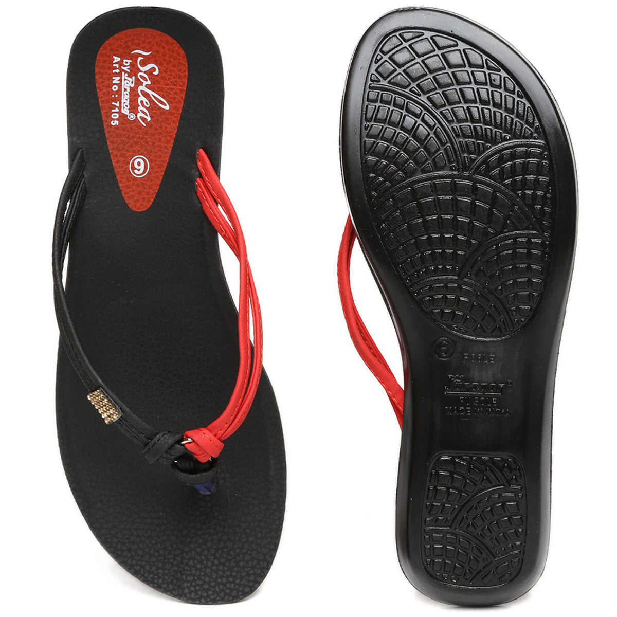 Women&#39;s Red Solea Flip-Flops
