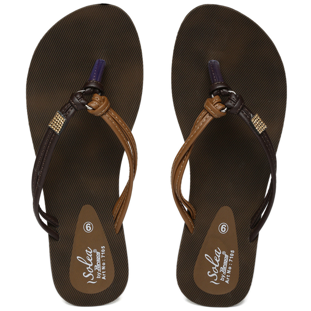 Women&#39;s Tan Solea Flip-Flops