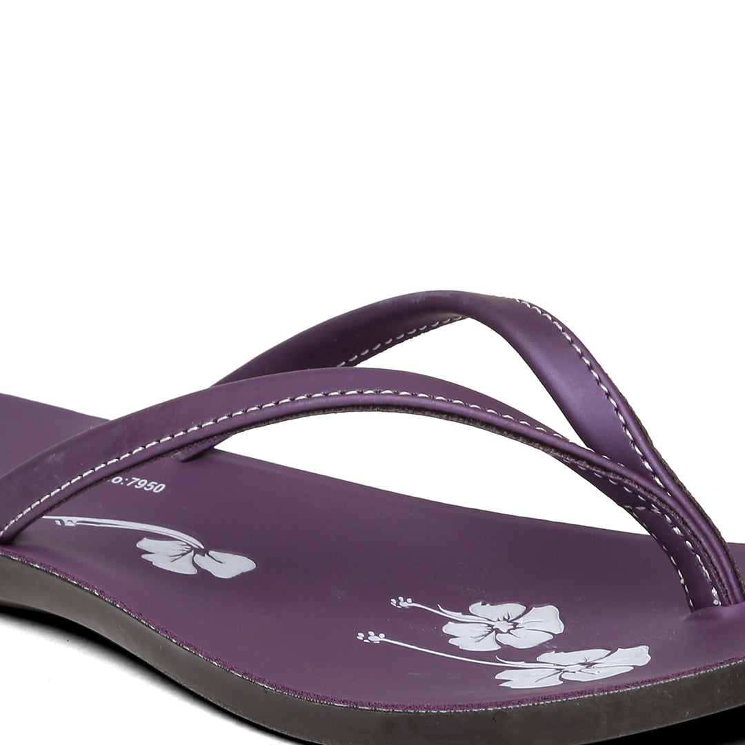 Womens purple flip online flops