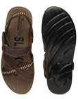 Men's Brown Slickers Sandals