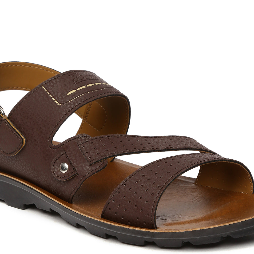 Paragon Vertex Men's Brown Sandals