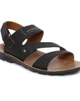 Paragon Slickers Casual Sandals for Men | Brown Slingback Sandals for Men