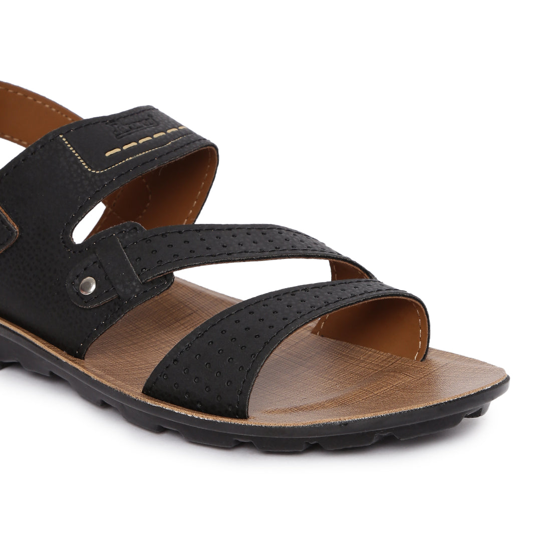 Paragon Slickers Casual Sandals for Men | Brown Slingback Sandals for Men