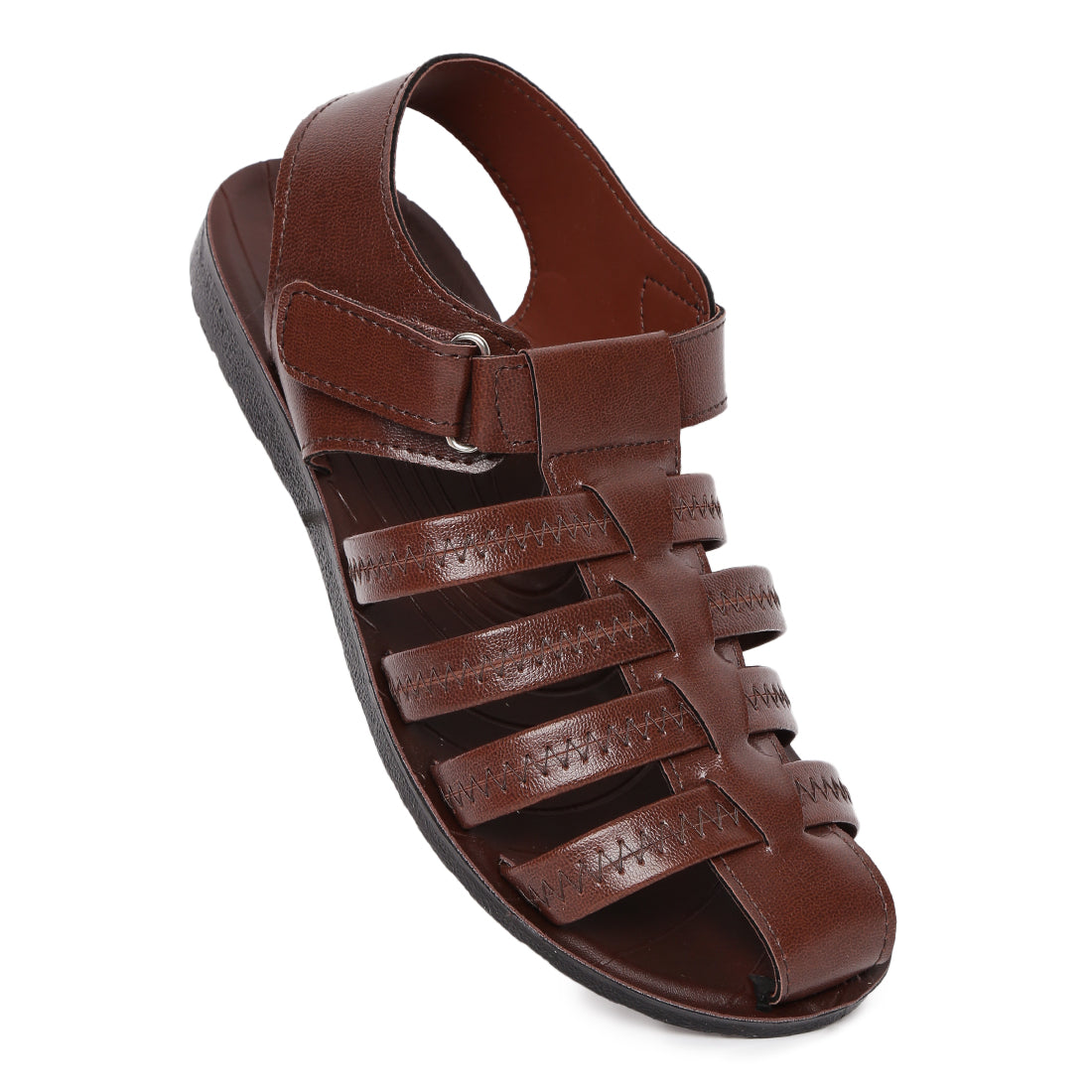 Paragon Slickers Casual Sandals for Men | Brown Closed Toe Occasion Wear Sandals for Men