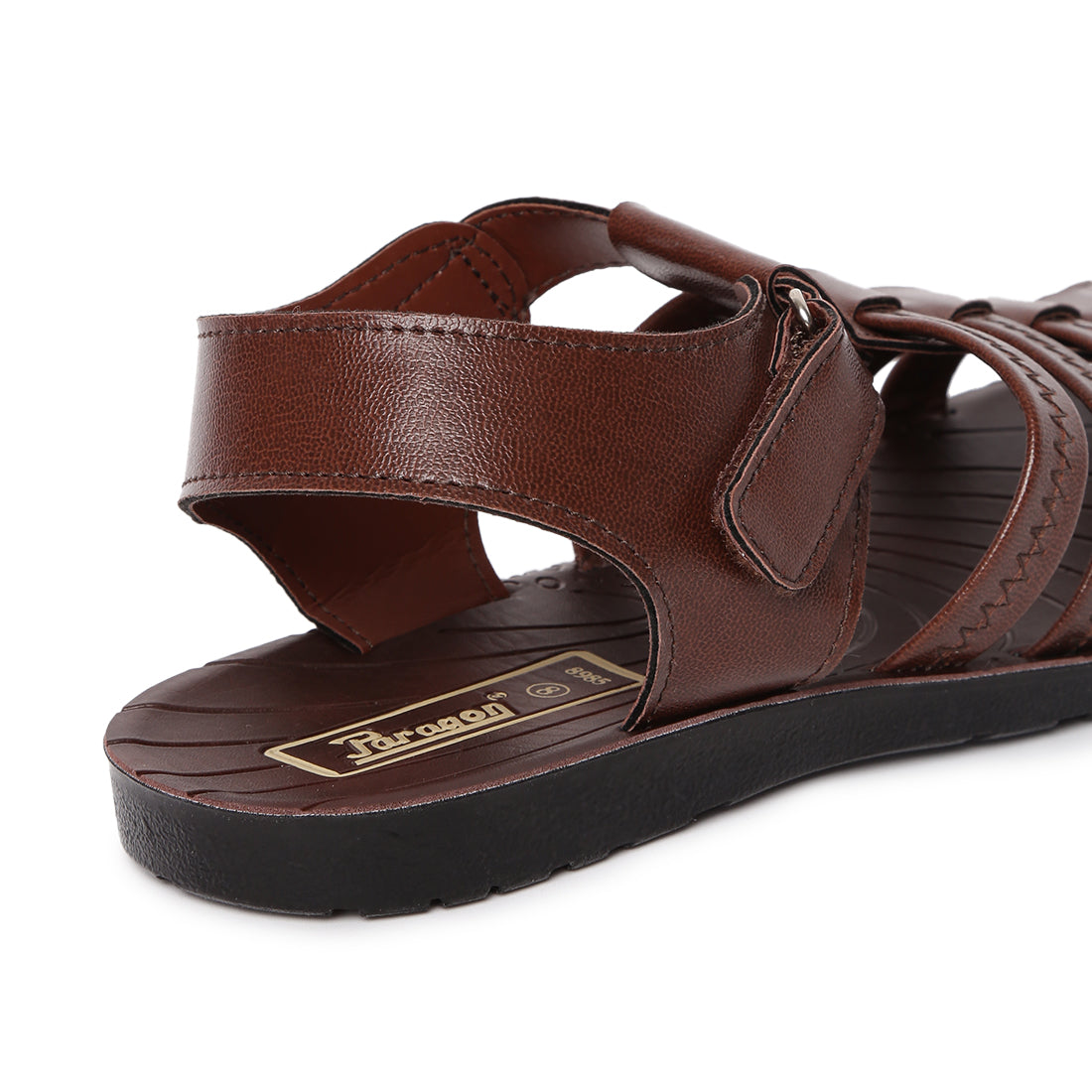 Paragon Slickers Casual Sandals for Men | Brown Closed Toe Occasion Wear Sandals for Men