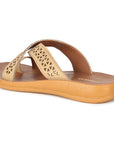 Women's Beige Stimulus Flip Flops