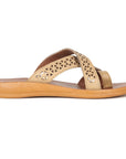 Women's Beige Stimulus Flip Flops